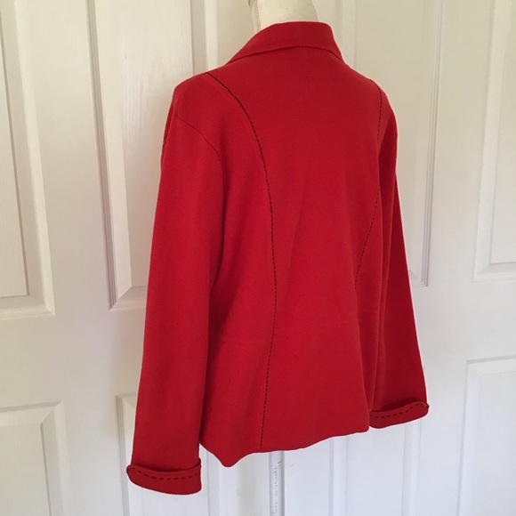 5/$25 Pendleton blazer red with black stitching XL - Picture 3 of 5